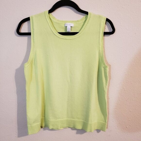 Charter Club Tops - Charter sweater tank XL short green
